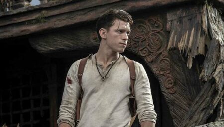 Tom Holland in Uncharted Nathan Drake