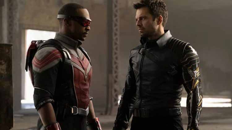 Anthony Mackie and Sebastian Stan in The Falcon and The Winter Soldier