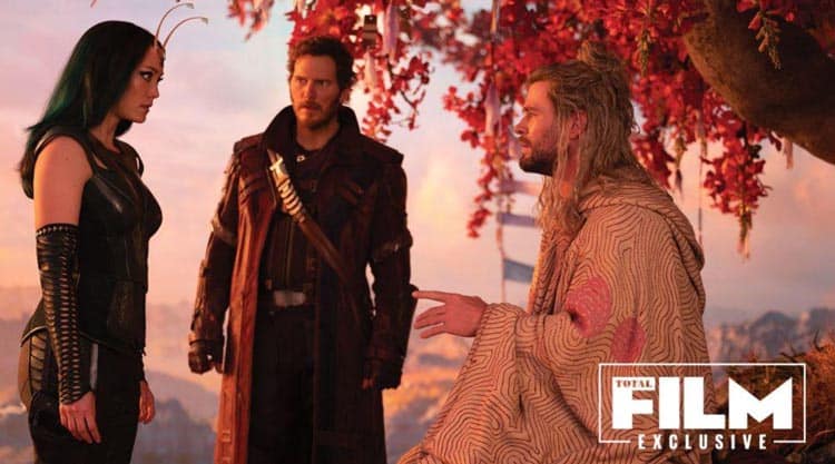 New Thor Love and Thunder image with Thor and Guardians of the Galaxy